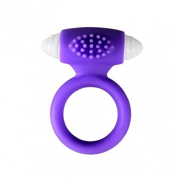 PLEASE ME Male Vibrating Delay Ring (Purple Color)